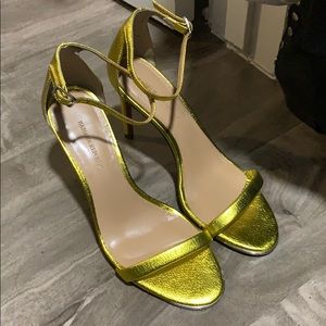Banana Republic Metallic Yellow heels